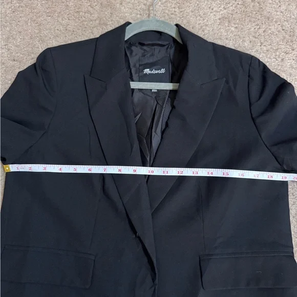 Madewell Women's Crop Style Blazer Black Size Small - Picture 7 of 13
